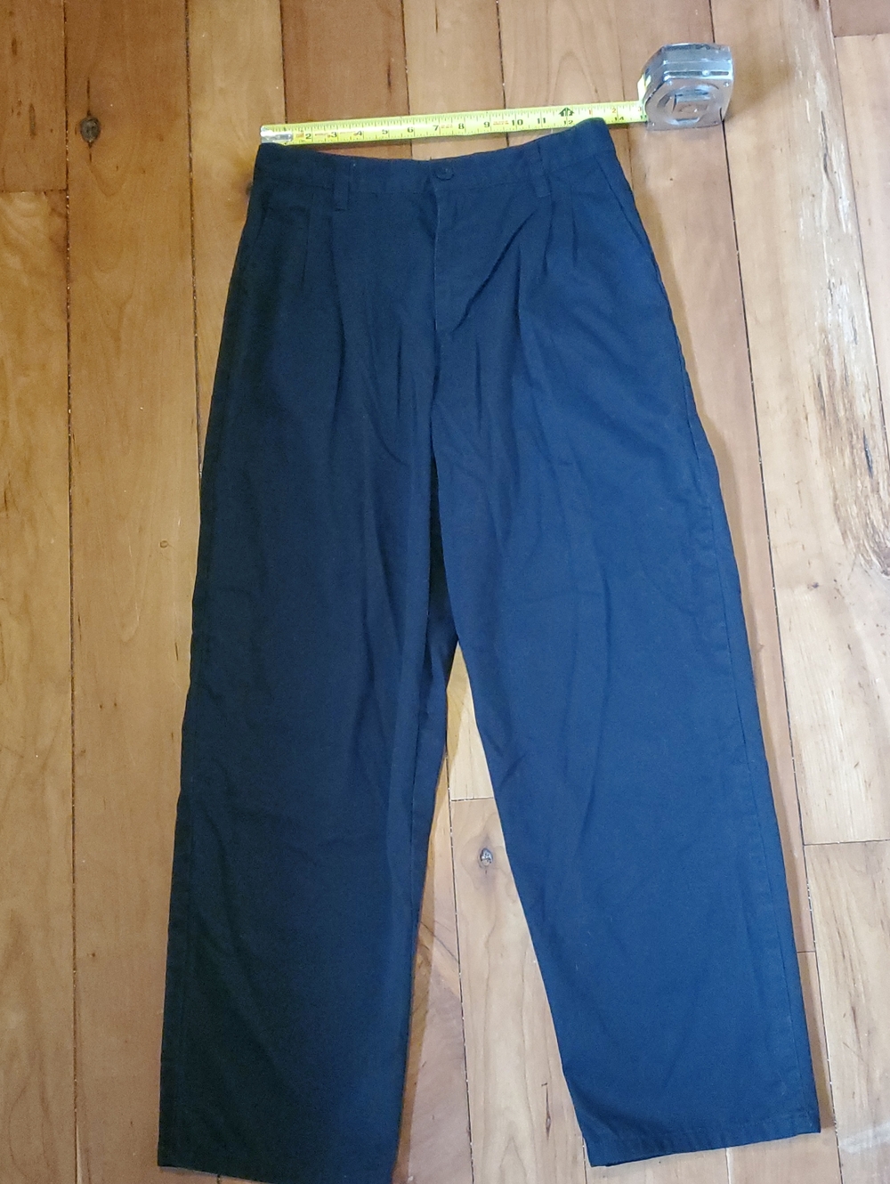 Basic Editions Cotton Pants Adjustable Inside Buttons Band Vint.